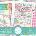 Printable JUNE Monthly Kit, Mini Happy Planner JUNE Stickers Kit, Honey ...