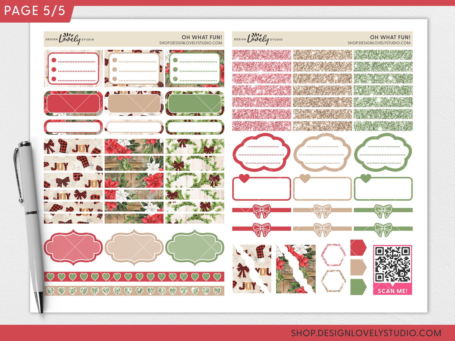 Christmas Planner Stickers Printable Planner Stickers - Etsy