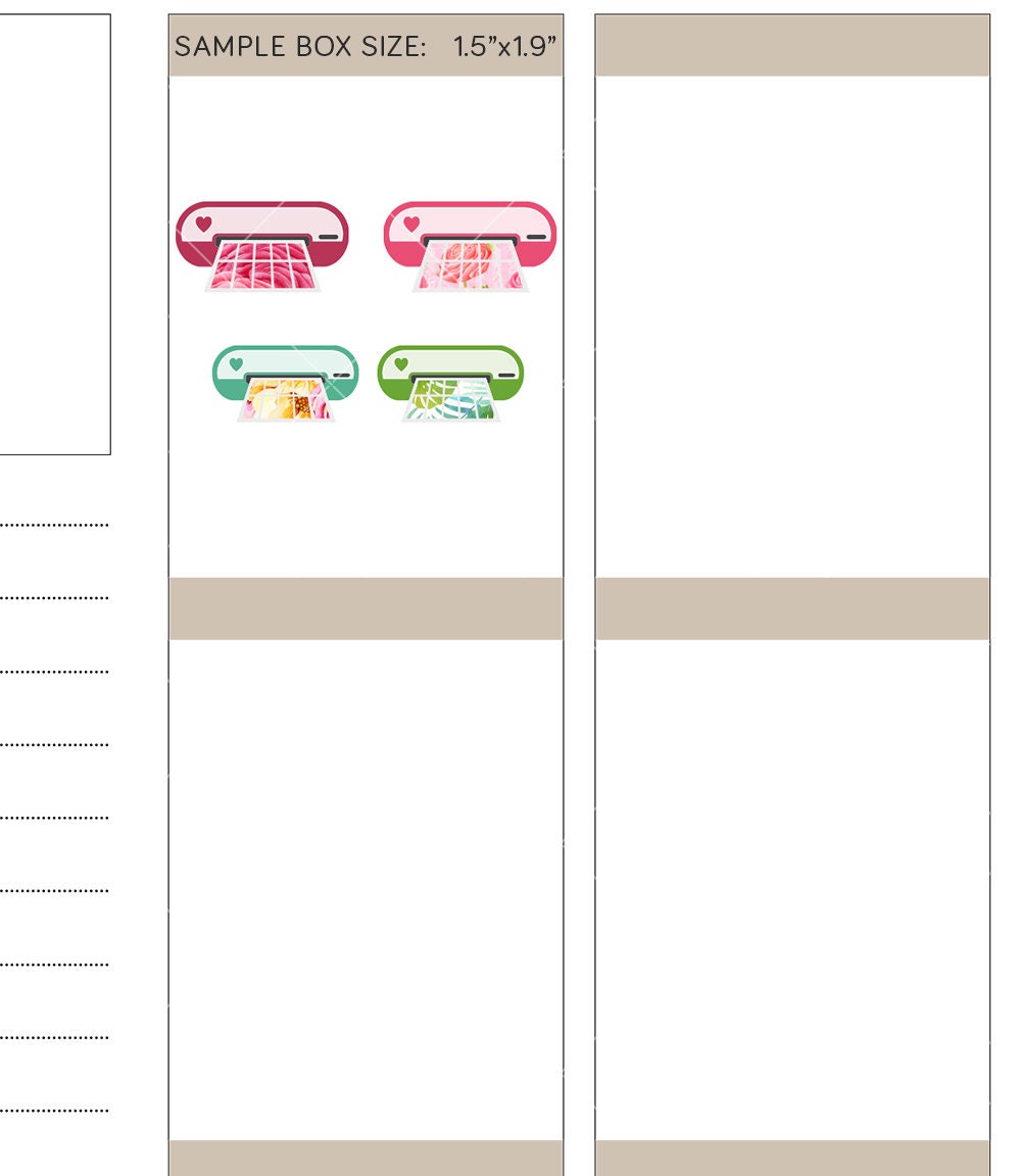 Cutter Block Sticker Sticker Cutters Stickers, Printable Cutting Machine Stickers, Printable ...
