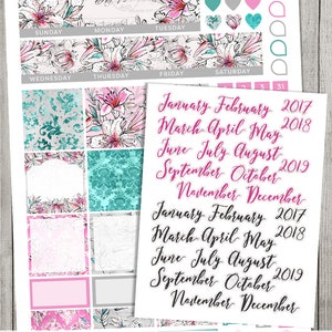 Monthly Planner Kit, Happy Planner Monthly Stickers, Editable Planner ...
