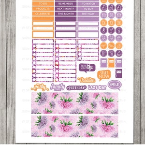 Happy Planner Monthly Sticker Kit, Happy Planner Monthly Printable ...