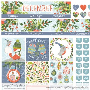Happy Planner December Monthly Kit, Happy Planner December Printable ...