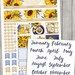 SUNFLOWERS Planner Stickers, Printable Monthly Stickers Kit, for Erin ...