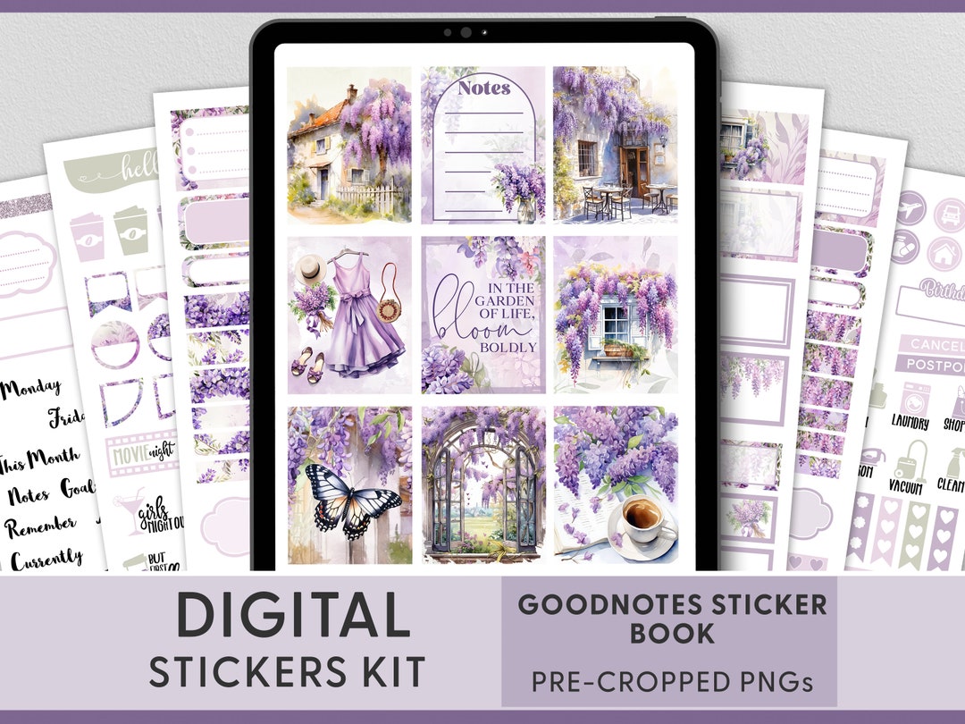 Floral Stickers, Spring Planner Stickers, May Digital Planner Stickers ...