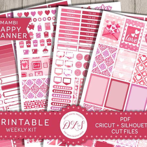 February Monthly Kit Happy Planner February Stickers - Etsy