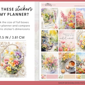 Printable Floral Planner Stickers, Summer Stickers, Spring Stickers ...