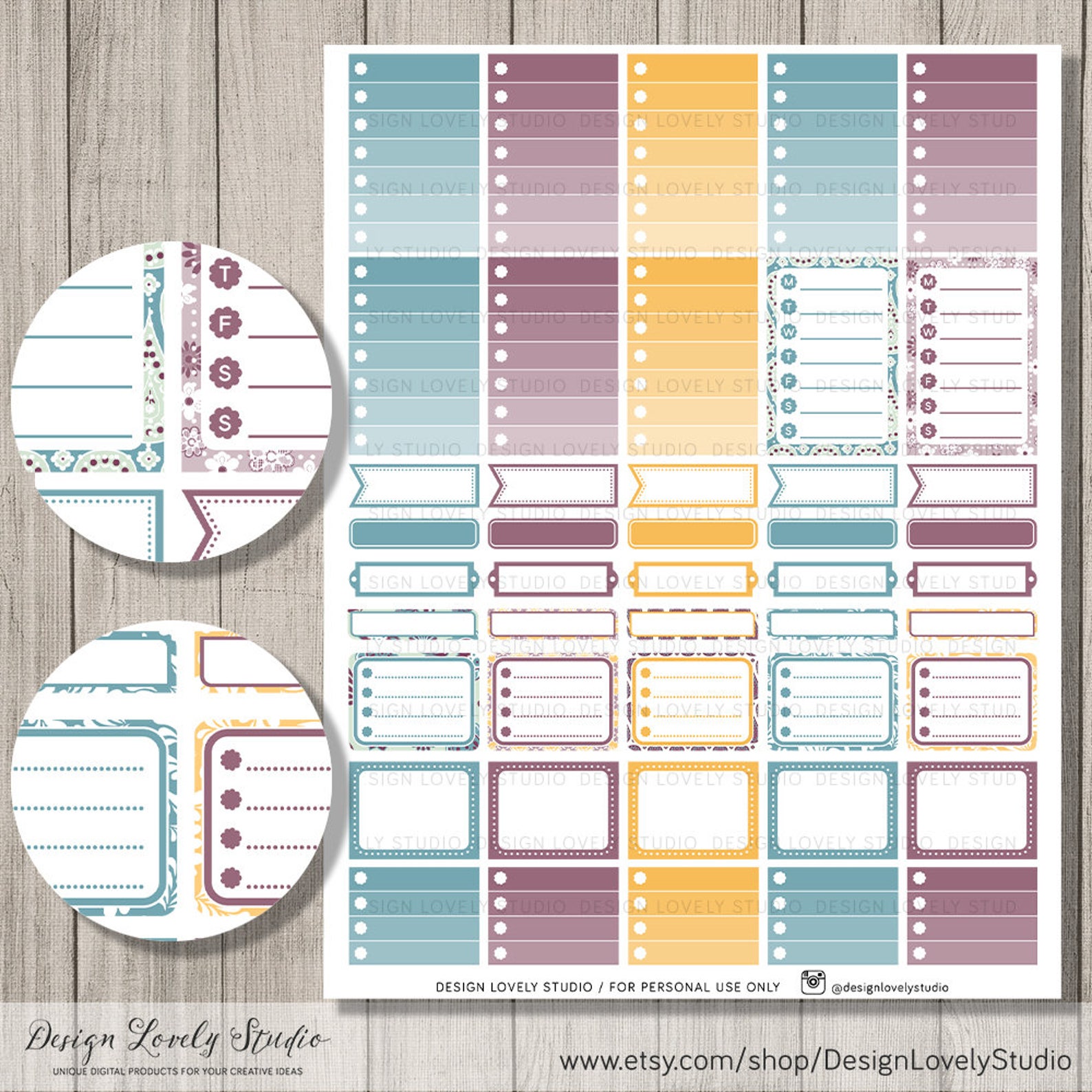 Mambi Happy Planner Stickers Weekly Sticker Kit Happy - Etsy