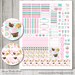 Printable Mini Happy Planner Stickers, Pastel Planner Stickers, Cupcake ...