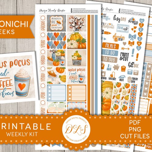 Printable HOBONICHI Weeks Stickers Kit Honey Bee Planner - Etsy