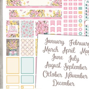 Mini Happy Planner Monthly Stickers Kit, Printable Monthly Planner ...