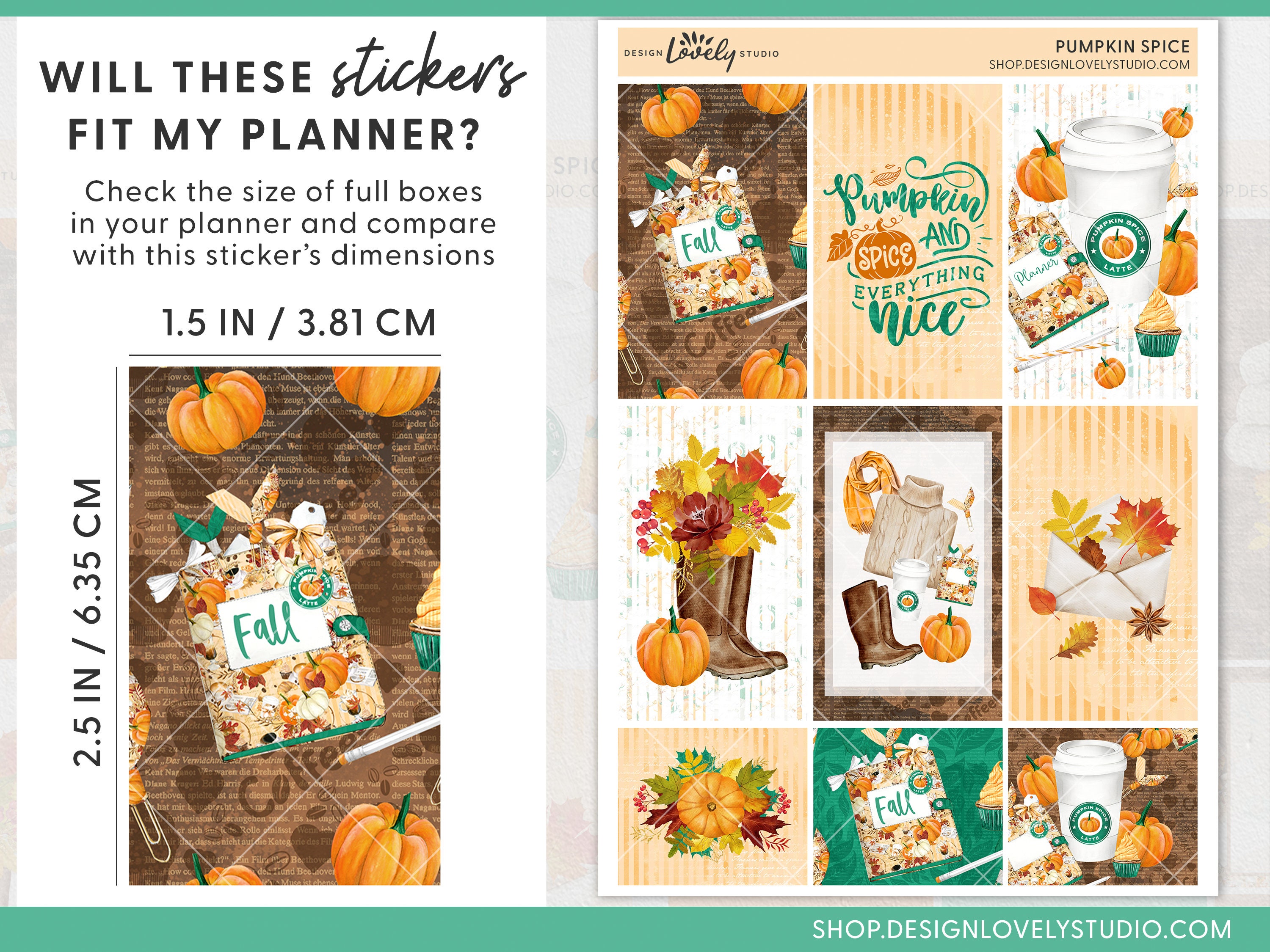 Happy Planner Printable Stickers, Fall Planner Stickers, Weekly Sticker ...