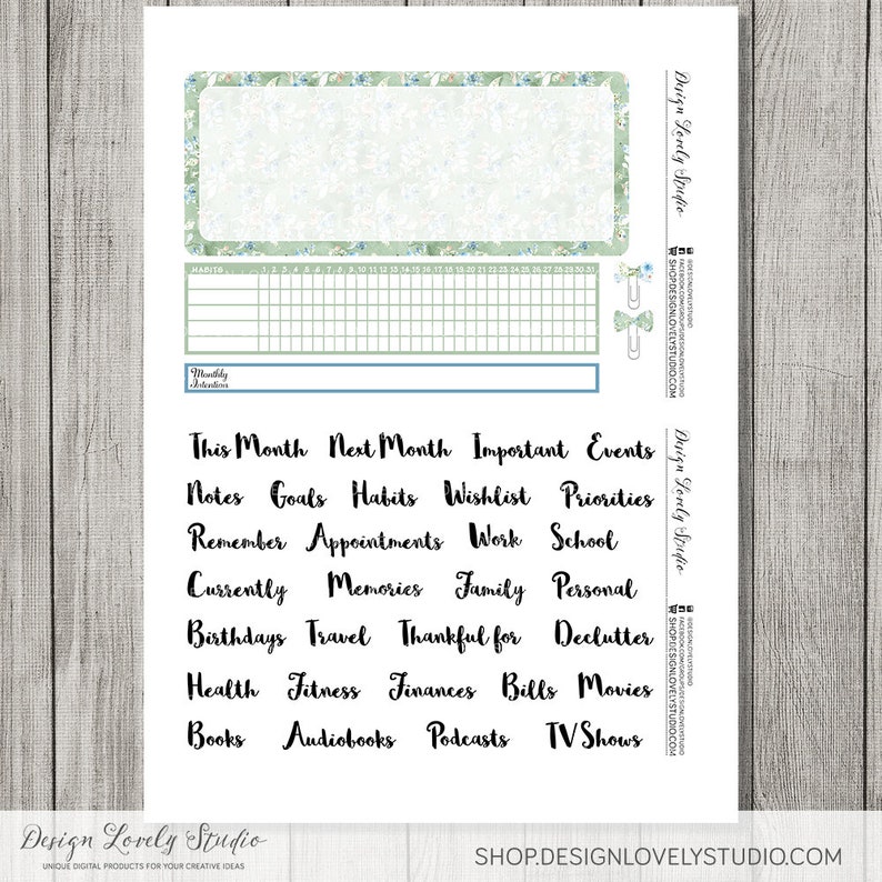 Printable NOTES PAGE Stickers for Erin Condren Life Planner, Notes Page ...