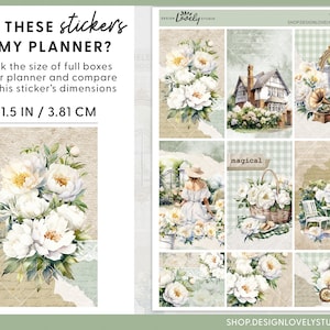Printable Floral Planner Stickers Bundle for Happy Planner, Spring ...