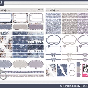Happy Planner Printable Stickers, Winter Planner Kit, Weekly Sticker ...