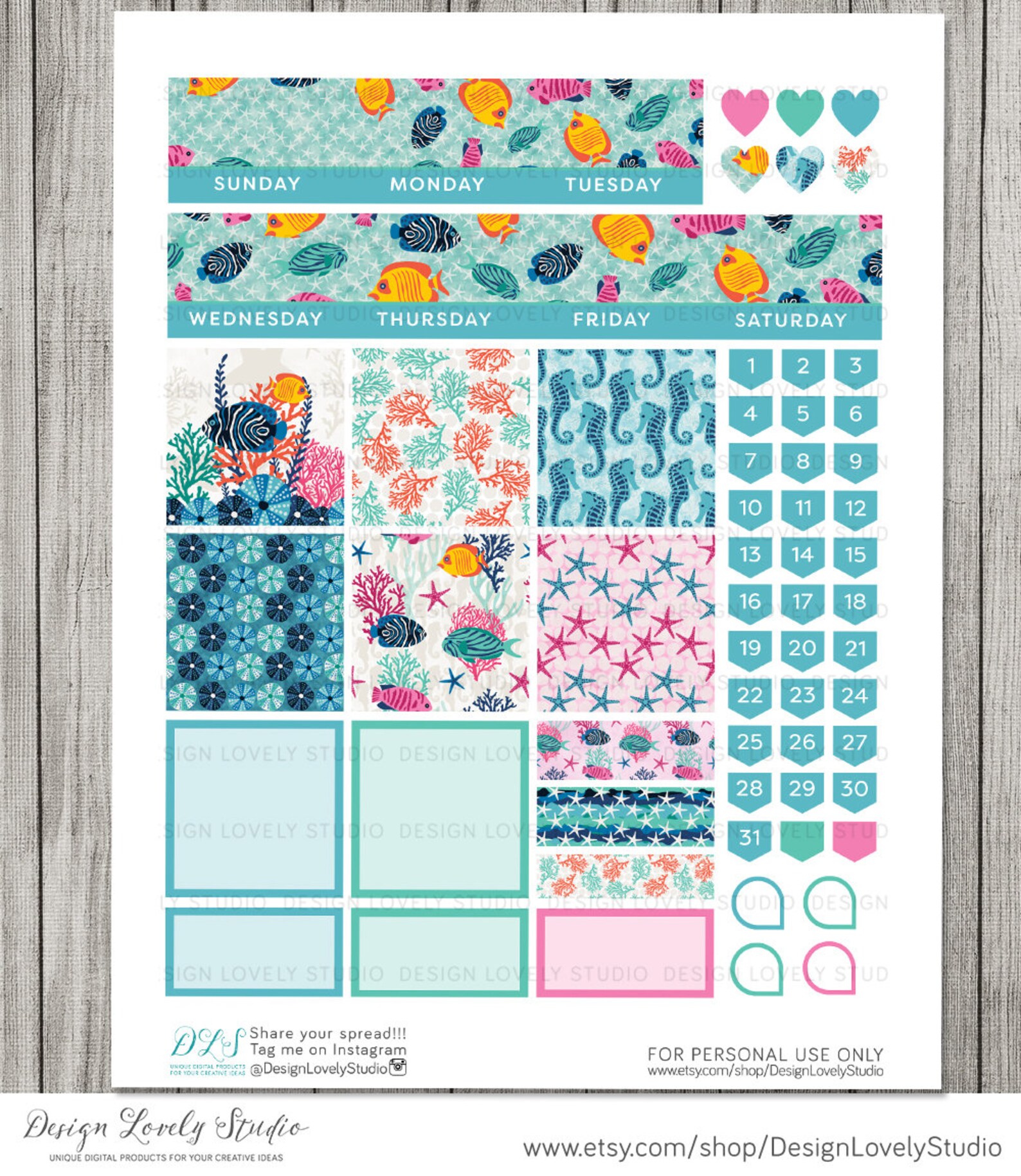 Monthly Planner Stickers Big Happy Planner Monthly Stickers - Etsy