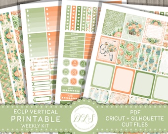 Printable Vertical Stickers for Erin Condren Vertical Weekly | Etsy
