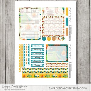 Printable Notes Page Stickers, Camping NOTES PAGE Stickers, Erin ...