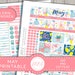 May PRINTABLE Planner Stickers, Printable May Monthly Stickers Kit ...