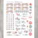 Big Happy Planner PRINTABLE Stickers, Weekly Stickers Kit, Romantic ...