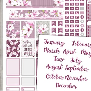 PRINTABLE Monthly Planner Stickers, Mini Happy Planner Monthly Stickers ...