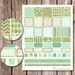 Printable HORIZONTAL Planner Stickers Mint Gold Fits EC Life - Etsy