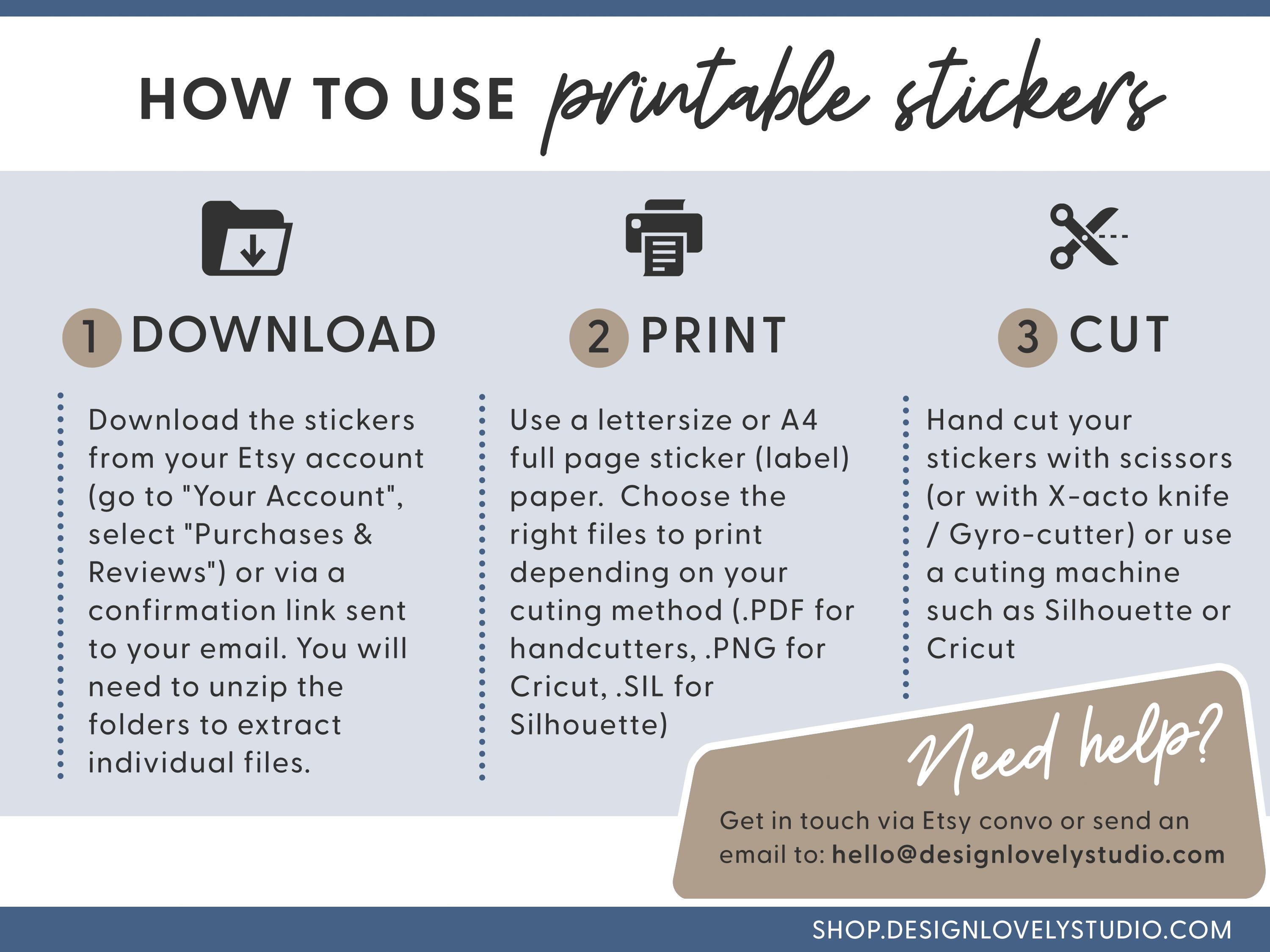 January Notes Page Kit, January Dashboard Stickers, January Monthly ...