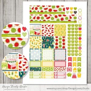 Monthly Planner Stickers, Happy Planner Monthly Kit, Printable Monthly ...