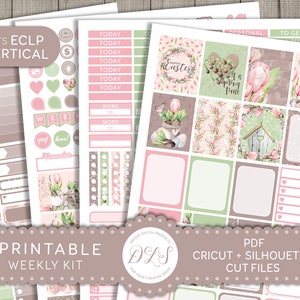 Adesivos de planejador de Páscoa para impressão, adesivos de Páscoa Erin Condren, kit semanal de abril, kit de planejador de Páscoa, adesivos de planejador de Páscoa pastel, VS141