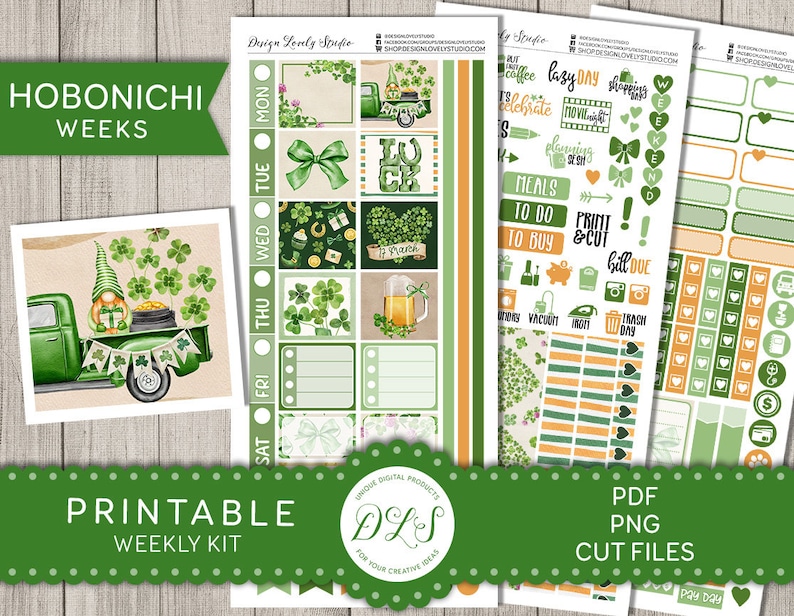 Printable Hobonichi Weeks Kit Printable ST. PATRICK'S DAY - Etsy UK