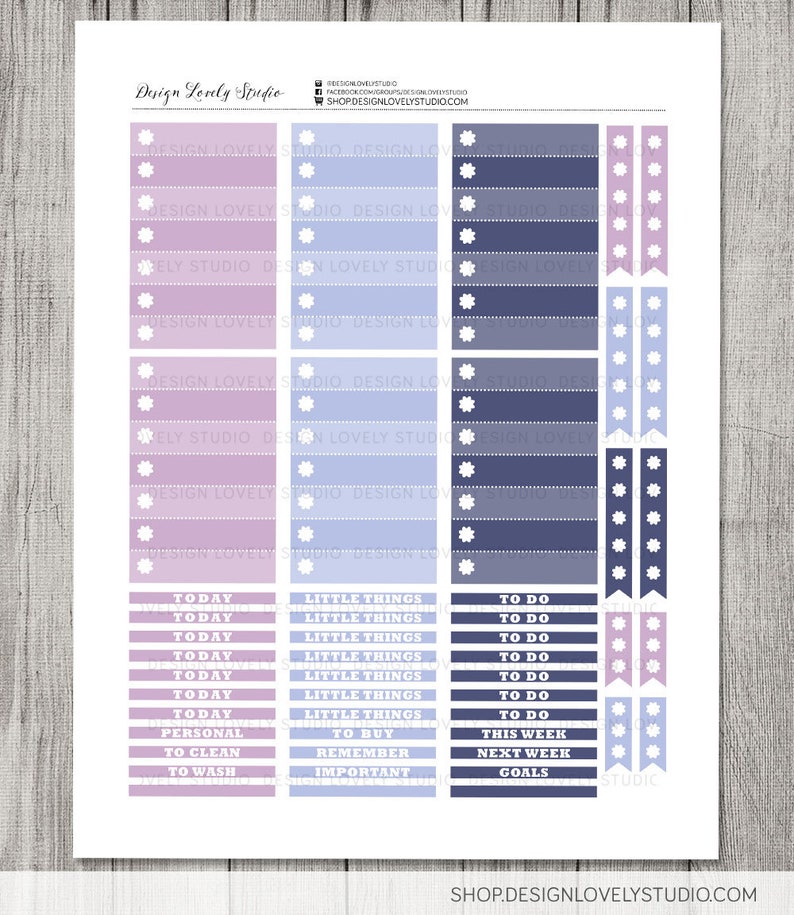 Big Happy Planner Printable Stickers, Weekly Planner Stickers Kit ...