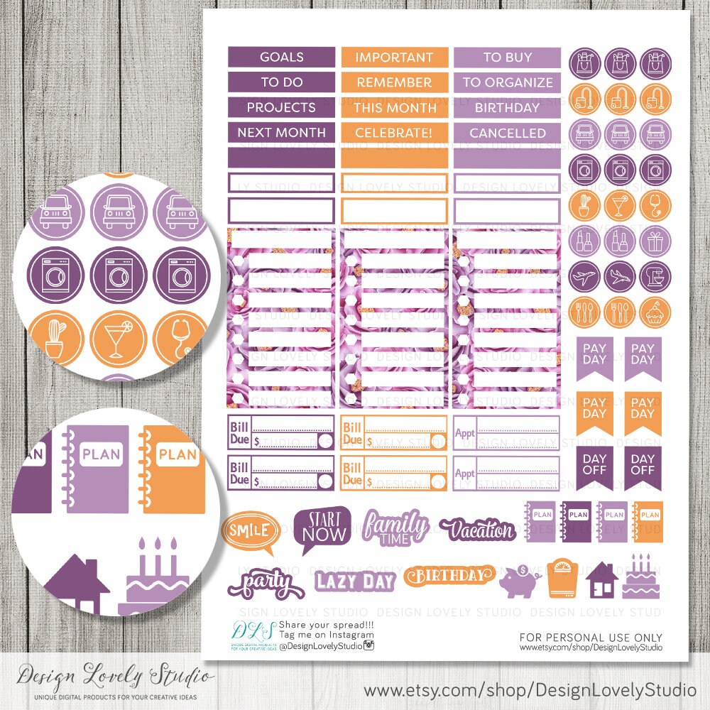 Big Happy Planner September Kit September Monthly Printable - Etsy