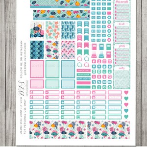 Printable Mini Happy Planner Monthly Stickers, August Monthly Kit, July ...