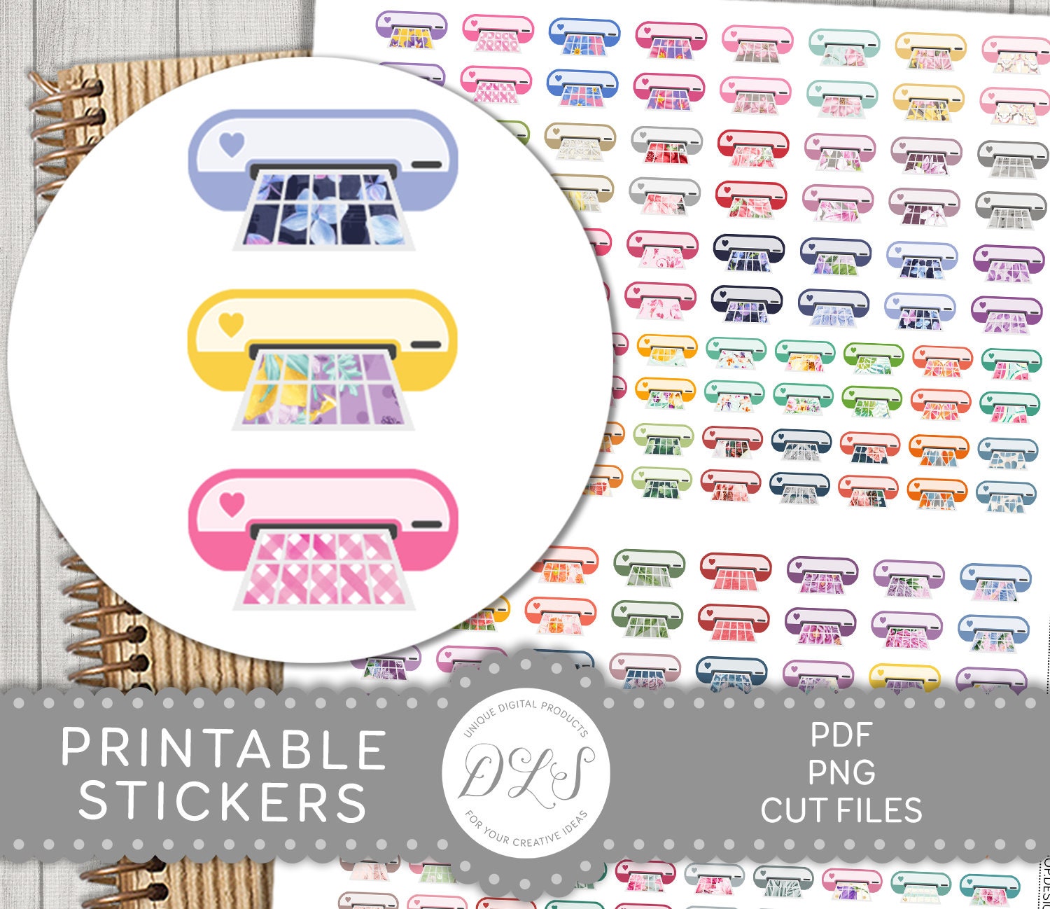 Cutter Block Sticker Sticker Cutters Stickers, Printable Cutting Machine Stickers, Printable ...