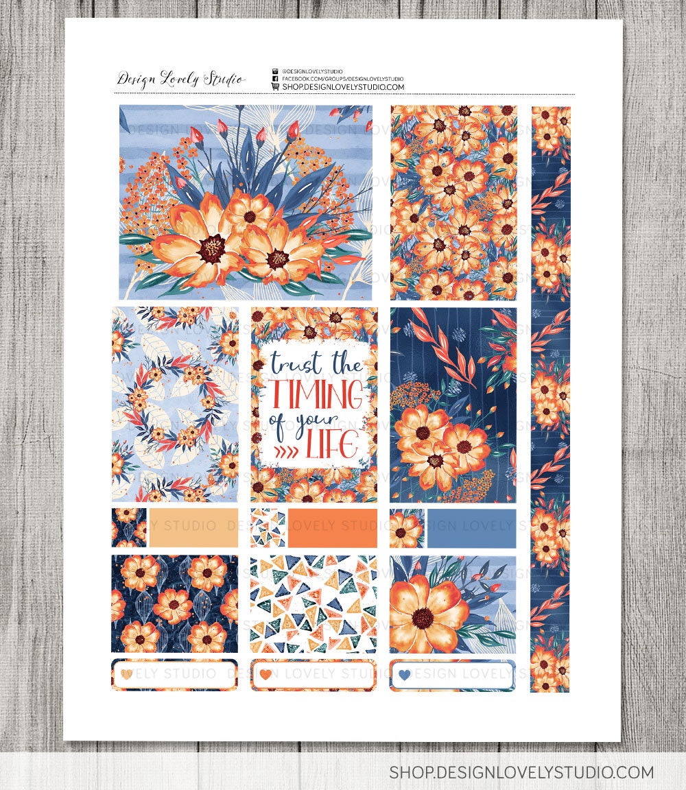 Big Happy Planner PRINTABLE Weekly Kit Fall Planner Stickers | Etsy