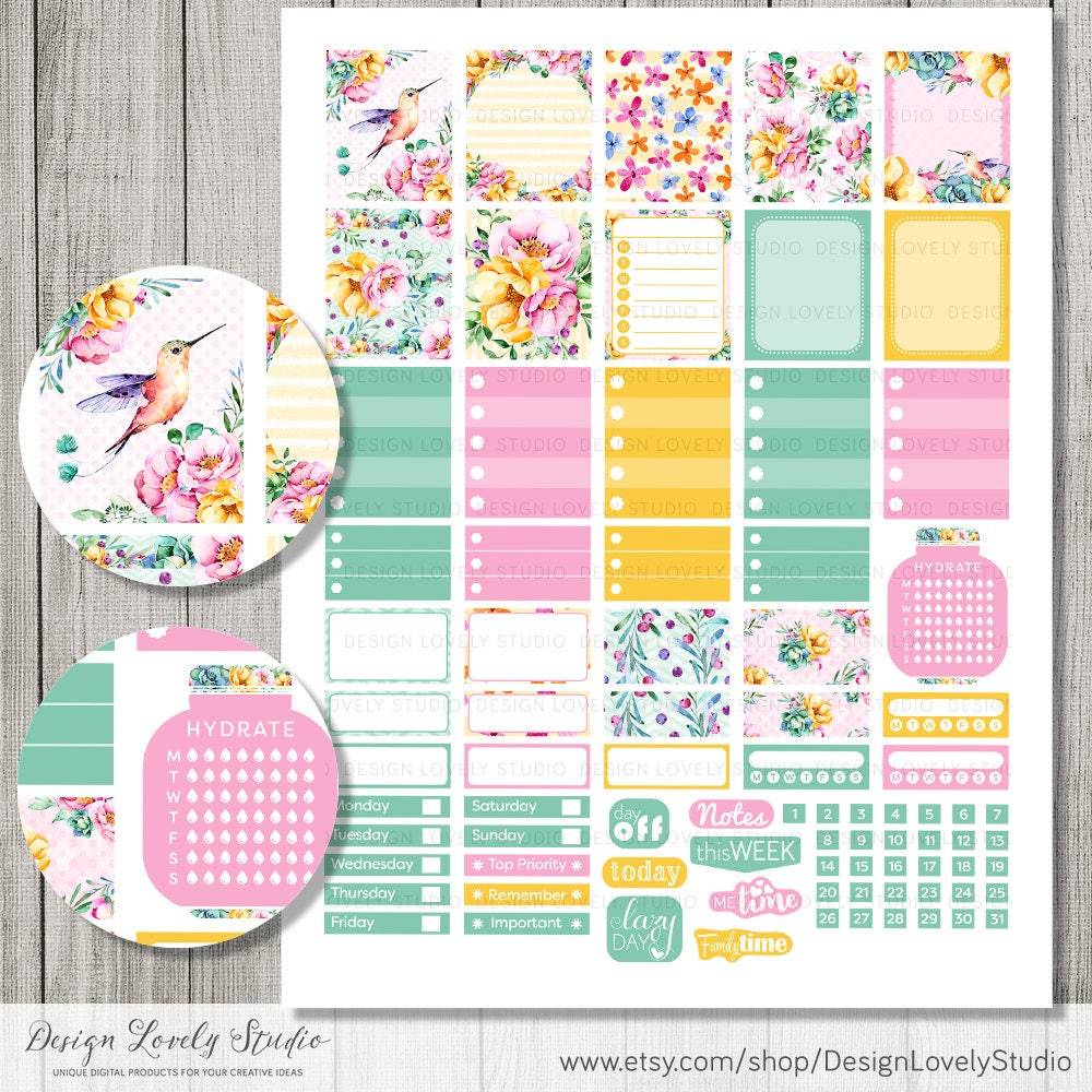 Mini Happy Planner Stickers, Printable Happy Planner Stickers ...