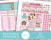 DECEMBER Planner Monthly Kit Happy Planner December Planner - Etsy