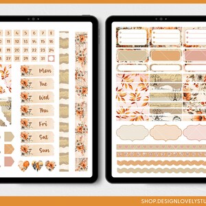 Digitala höstklistermärken, digitala höstklistermärken, Goodnotes-klistermärken, iPad-klistermärken, digitala planeringsklistermärken, Paris på hösten, DS134 bild 3