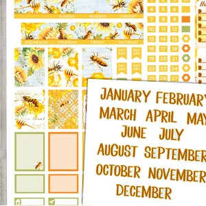 Mini Happy Planner Monthly Stickers Kit, Printable Monthly Planner ...