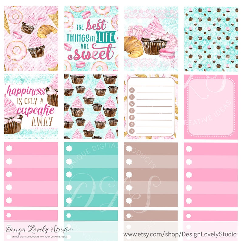 Printable Mini Happy Planner Stickers Pastel Planner Etsy