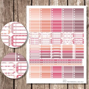 ECLP Horizontal Planner Kit, Printable Horizontal Planner Stickers ...
