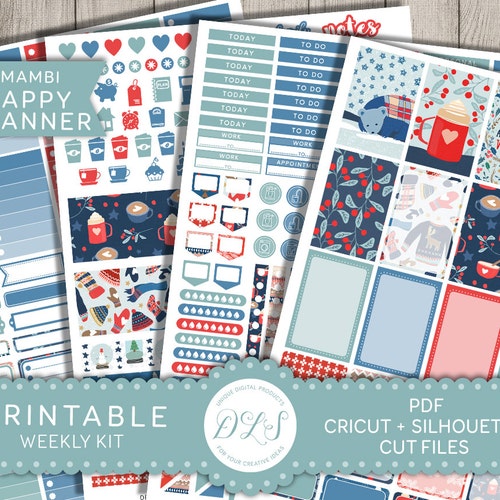 Printable January Happy Planner Stickers Printable January - Etsy