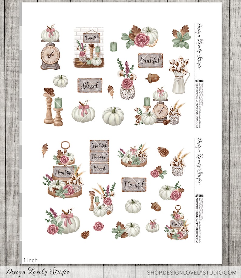 Printable Thanksgiving Planner Stickers Thanksgiving - Etsy