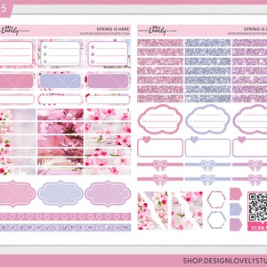 Spring Planner Stickers, Printable Planner Stickers, Floral Stickers ...