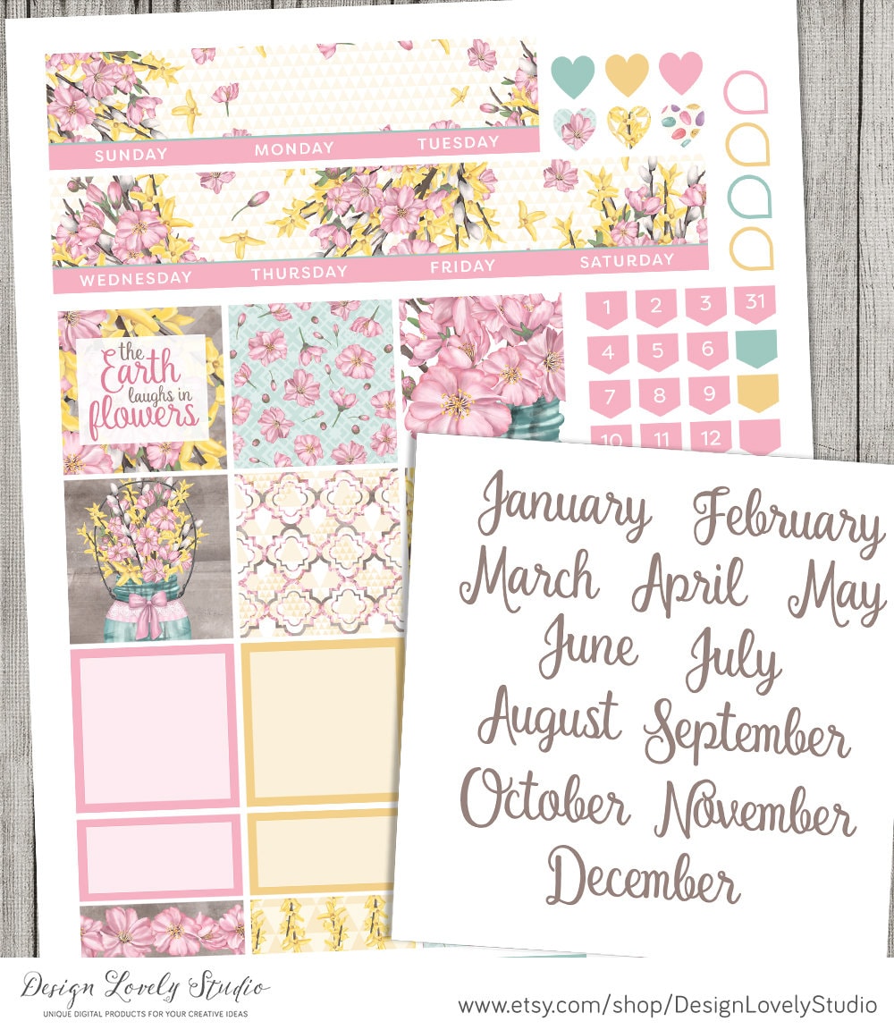 Printable Happy Planner Stickers Classic Happy Planner | Etsy