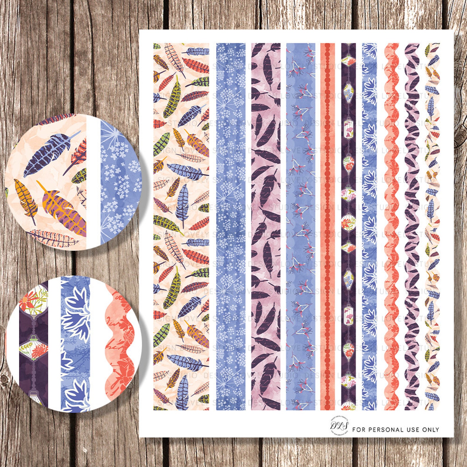 Printable Planner Stickers for VERTICAL Erin Condren Summer | Etsy