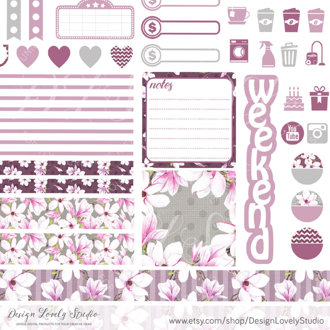 Mini Happy Planner Printable Stickers Mini HP Printable - Etsy