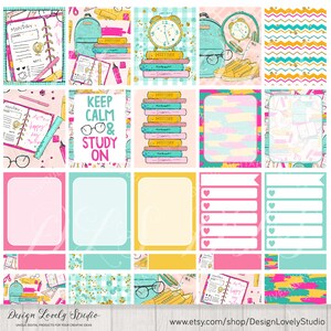 BACK TO SCHOOL Planner Stickers, Printable Back to School Stickers Kit ...
