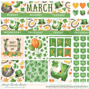 March Big Happy Planner Stickers, Printable Big Happy Planner Stickers ...