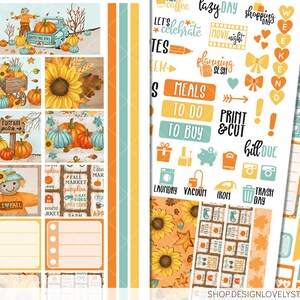 Printable FALL Planner Stickers, HOBONICHI Weeks Stickers Kit ...
