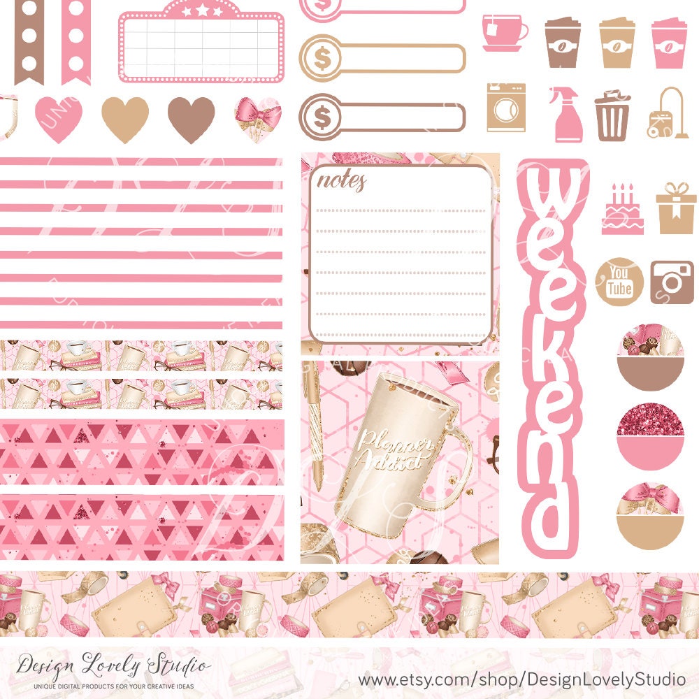 Classic Happy Planner - Prickle Party Monthly Kit – Lahlaland - Printable  Planner Stickers